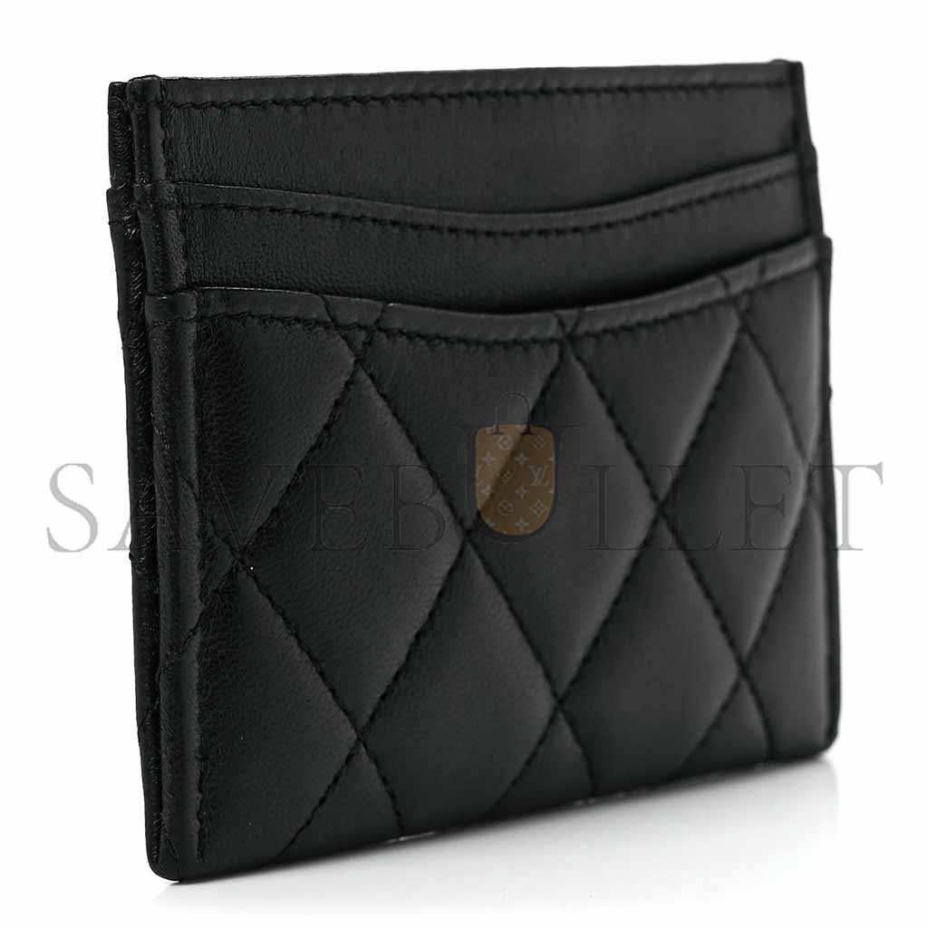 Ch*el classic card holder quilted lambskin ap0213 (11*7.5*0.5cm)